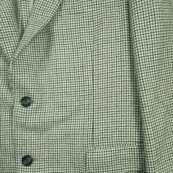 Paul Stuart Blazer Sport Coat Mens 42R Angora Dapper Deconstructed Houndstooth - Picture 9 of 11
